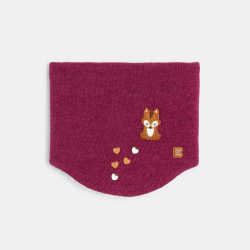 سنود محبوك مبطن ببطانة ناعمة باللون الوردي للفتيات الصغيرات